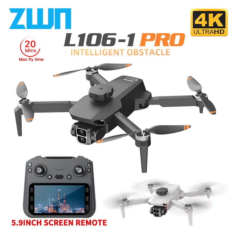 Drone Camera Night Vision - L106-1PRO GPS Professional Drone With 4K